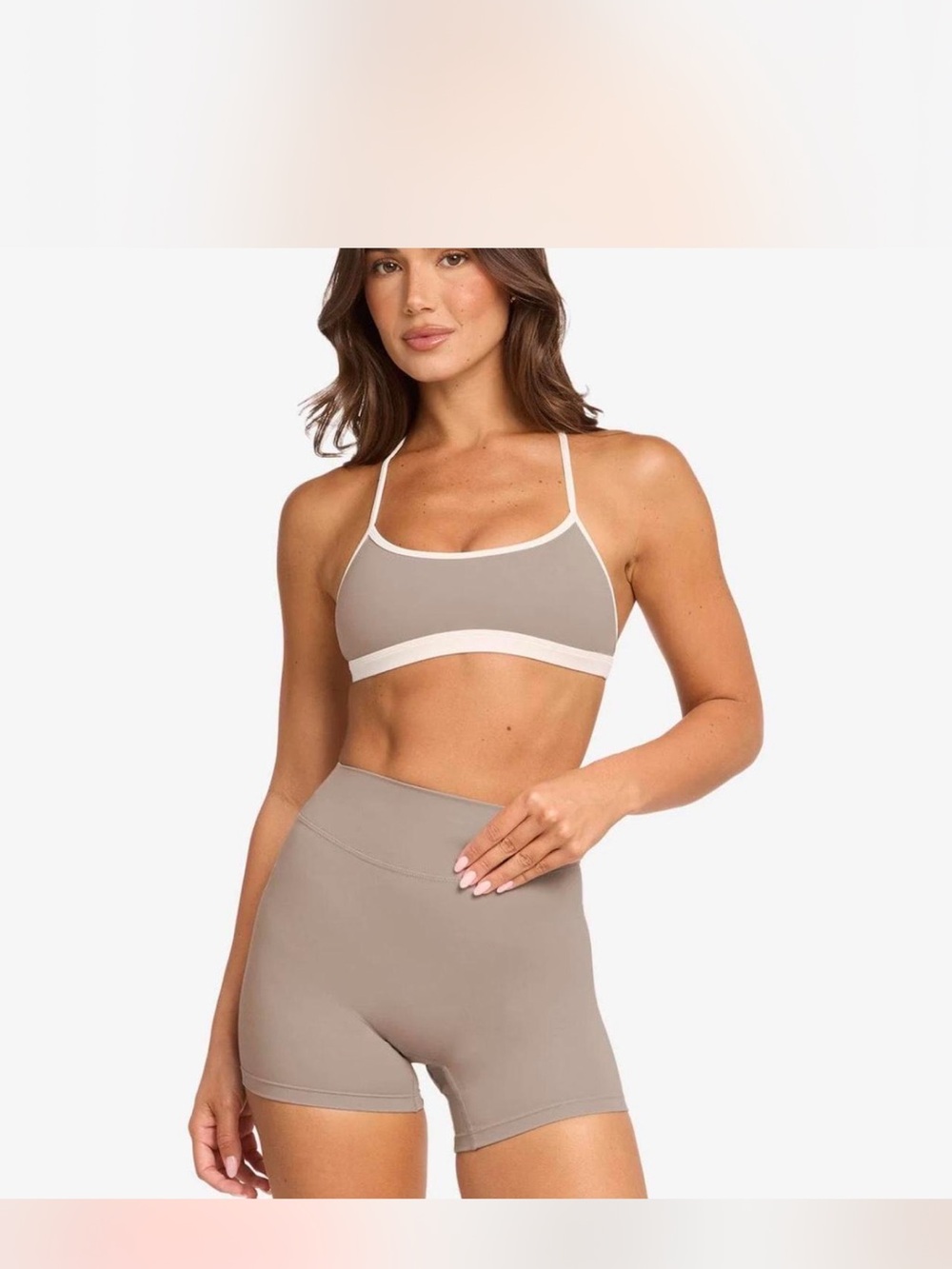 CSB Form Two Tone Bra - Latte